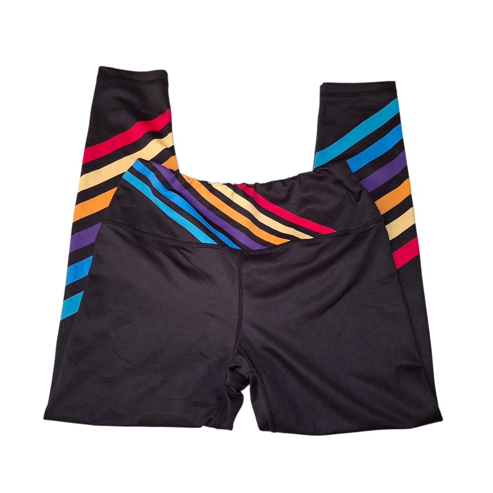 KALI Miami Rainbow Multicolor  Leggings Yoga Athletic Athleisure Size Medium